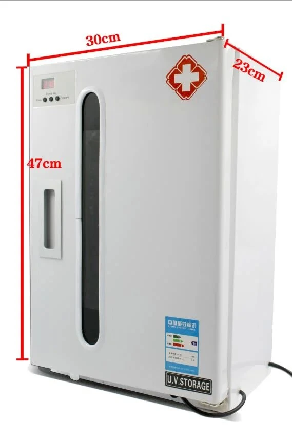 Dental UV Disinfection Cabinet with Timing Single Stainless Steel Tray