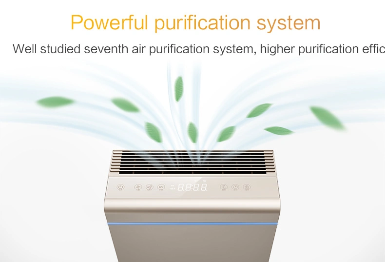 Wholesale True HEPA Smart UVC Air Purifier for Large Room, Cadr 488 Ionizer Air Cleaner Purifier Commercial