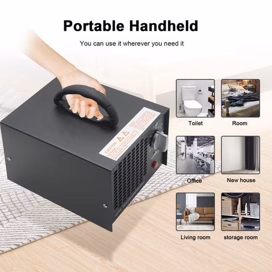 Household 3G 5g 10g 15g Portable Ozone Generator Used as Air Purifier for Home and Office Car